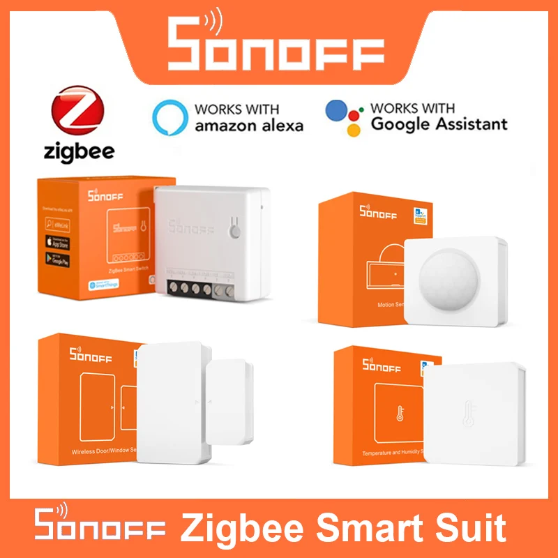 SONOFF Zigbee ZBBridge Mini ZBMINI / Wireless Switch Temperature Sensor Motion Smart Door Via Alexa Google Home | Электроника