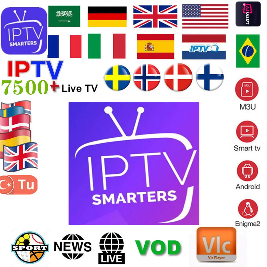 

IPTV M3u Subscription Iptv Italy UK German French Spanish poland Itaila Abbonamento Android TV Box Enigma2 Smart TV PC Linux