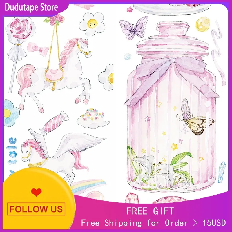 

Landscaping Journal Washi Tape Sticker Glass Bottle Carousel Special Oil