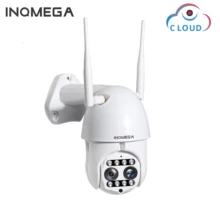 INQMEGA Cloud 1080P наружная PTZ IP камера с двумя объективами wifi скоростная купольная камера 4X цифровой зум 2MP Onvif IR CCTV камера безопасности