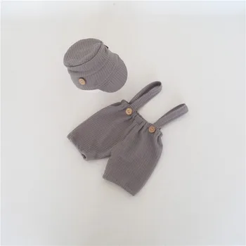 

New Arrival Baby Boy Beanie Cute Photography Romper Mini Neutral Onesie Newborn Cap Baby Girl Bonnet Photography Props