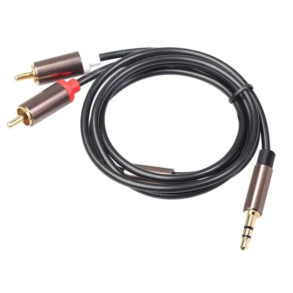 Аудиокабель с 3 5 мм на 2Rca стерео кабель Rca Hi Fi аудиокабель Aux Jack Y сплиттер для