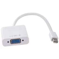 Переходник VGA-переходник Mini DisplayPort на VGA, белый