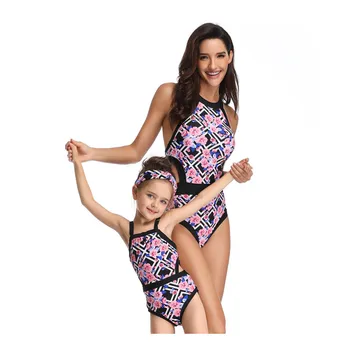 

Family Matching Bikini Swimsuits Children Kid Beachwear Swimwear Set Mom Baby Girls Clothes Outfits Mother and Daughter