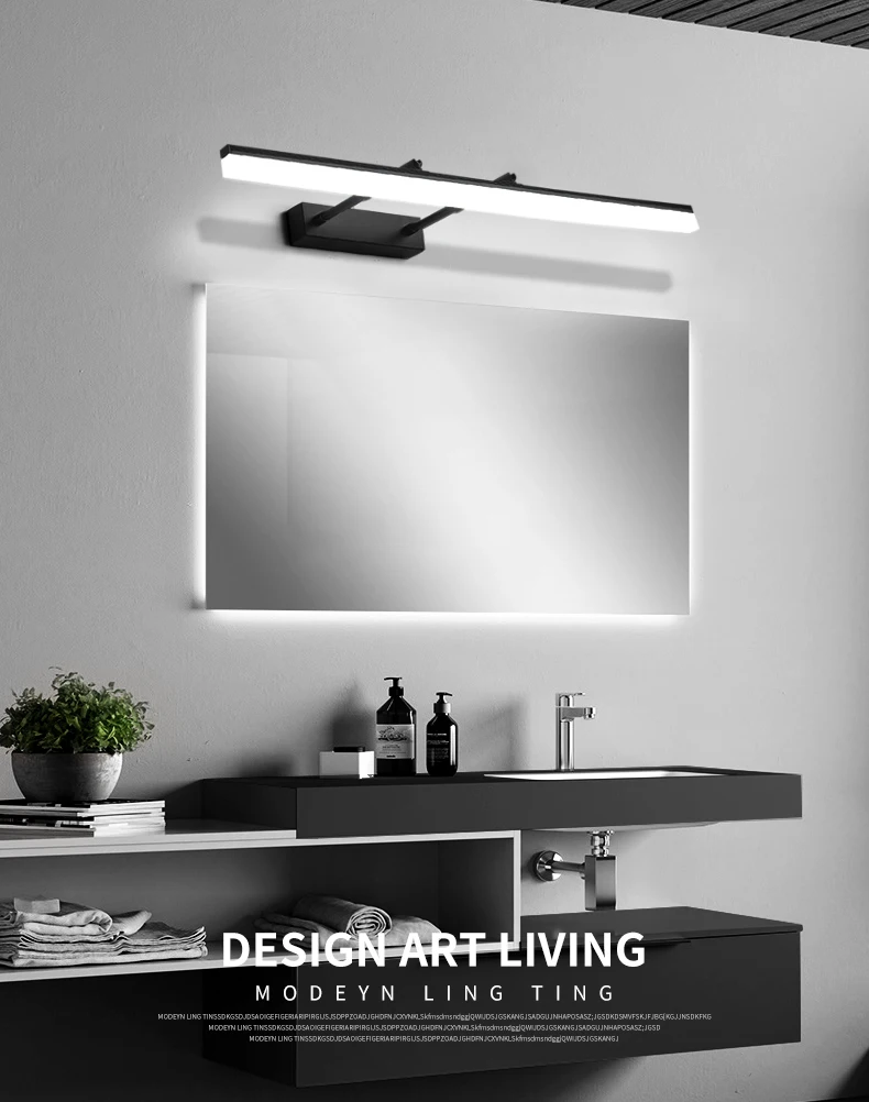 New Arrivals Modern LED Wall Lamps For Bedroom Bedside Light Stairway Adjustable Bathroom Wall Light Sconces L40 60 80 100cm