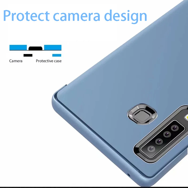 Smart Mirror Flip Case For Samsung Galaxy S10 Lite S9 S8 S7 Edge A8 A9 A7 A5 A6 Plus A10 A20 A30 A40 A50 A80 A90 A70 Cover