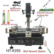 Классический 3 зоны HT-R392 паяльная станция BGA лет Бренд 220 В 110 В с AMTECH NC-559-ASM паяльная флюсовая паста
