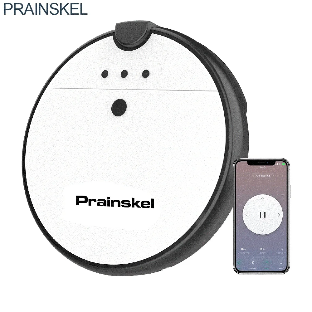 

Prainskel Wireless Robot Vacuum Cleaner Auto Sweep Navigation Smart Planned APP WIFI Remote Control AI Robot Cleaner for Home