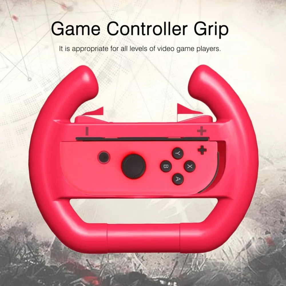 Onleny 2PCS Steering Wheel Gamepad for Nintendo Switch Joy-con ABS portable controller direction manipulate wheels game grips