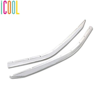 

Front Mesh Grill Bumper Cover Insert Bonnet Garnish Moulding Strip 2Pcs for Skoda Kodiaq GT 2016 - 2020 Styling Accessories