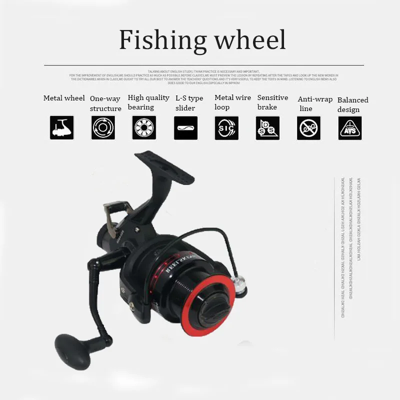 

Spinning Fishing reel Double unloading long-range front and rear brake metal spinning reel throwing round carp Fishing Wheel