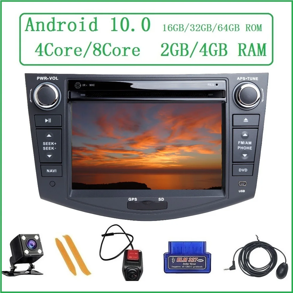 ZLTOOPAI Android 10 For Toyota RAV4 2006 2007 2008 2009 2010 2011 2012 GPS Navigation DVD CD Auto Radio Multimedia Player