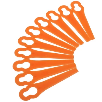 

New 50pcs Plastic Hay Mower Blades For Easy Trim Grass Trimmer Garden Timmer Mower Blades