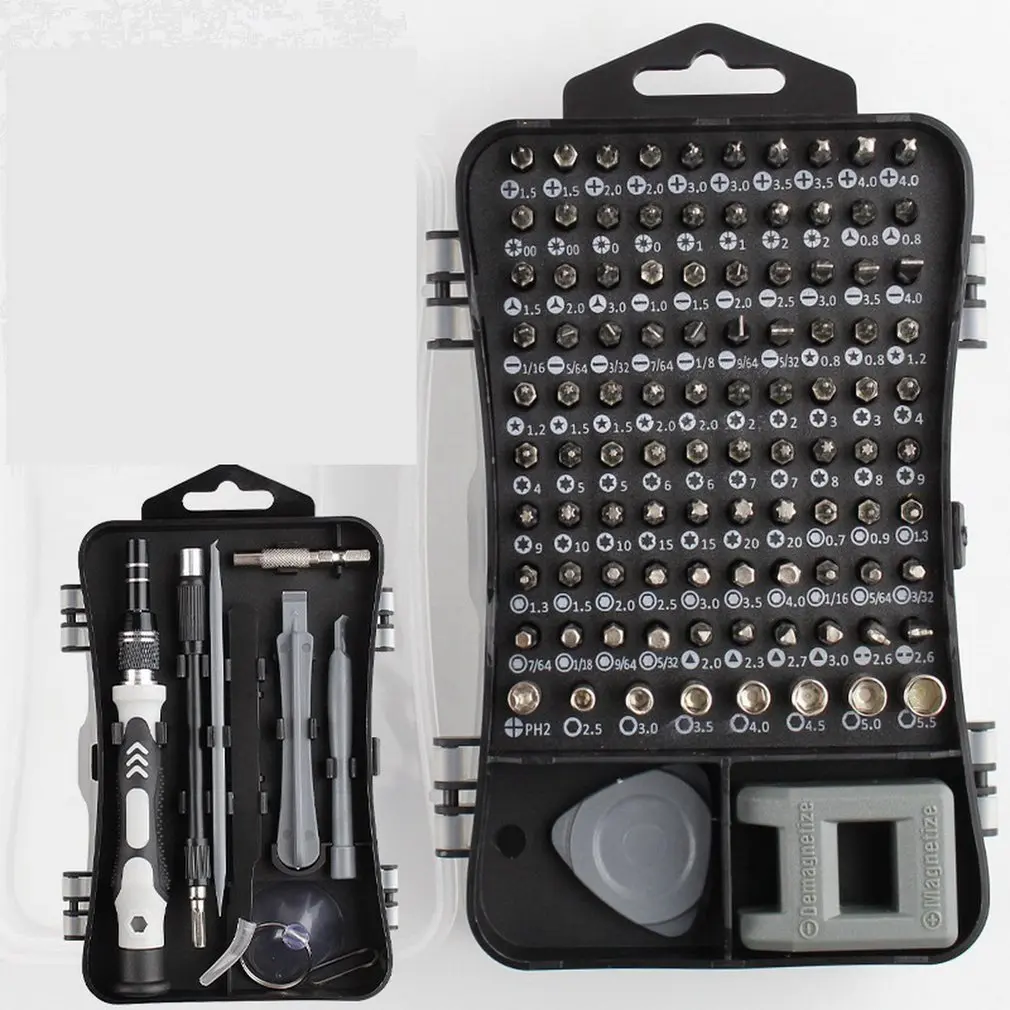 115 in 1 clock mobile phone disassembly repair tool chrome vanadium steel screwdriver set practical durable repairing tools