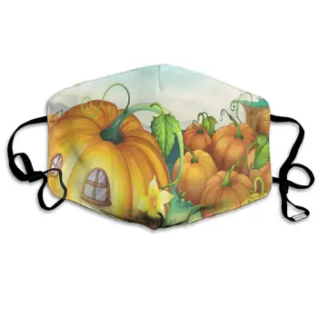 

Face Mask Pumpkins Hot Cycling Half Face Earloop Dust Mask for Woman