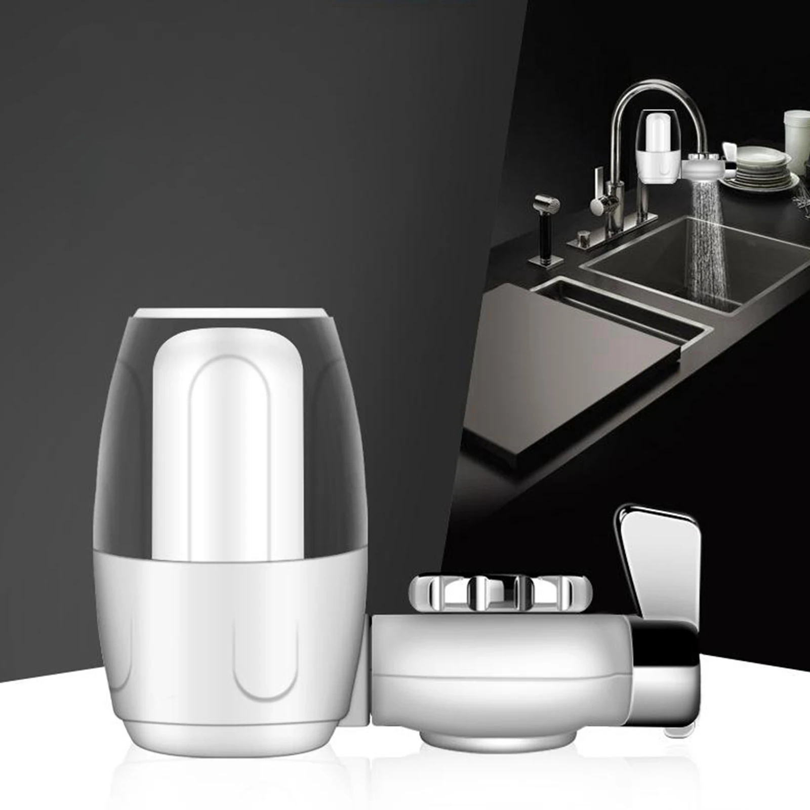sistema di filtraggio acqua del rubinetto Waterdrop rubinetto rubinetto supporto filtro purificatore d acqua a lunga durata per cucina filtro per acqua potabile 