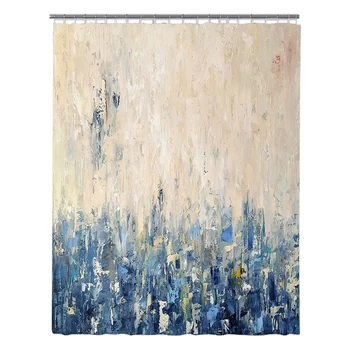 

Soft Accessories Washable 180x180cm Easy Install With Hooks Modern Shower Curtain Nature Landscape Bathroom Decor Fashion Home