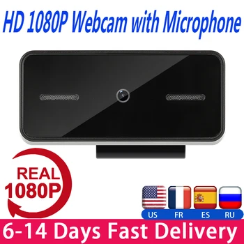 

Fast Delivery HD 1080P Webcam With Microphone Computer PC WebCamera Anti Peeping Camera For Live Broadcast Video Conference Work