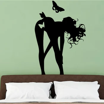 Kaufen Charming Mädchen Wand Aufkleber Mode Sexy Frau Wandbild Wand Aufkleber Schönheit Flaming Lippen Salon Schlafzimmer Haus Dekorative Dekoration