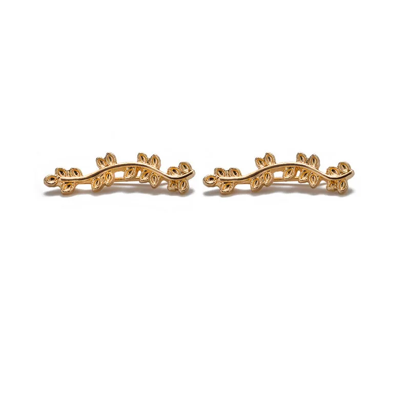 Gold Новая мода, серьги в форме листа звезды, геометрическая форма, серебро, золото, Цвет Бохо, клипсы для ушей, клипсы для ушей, серьги для женщин, ювелирные изделия - Окраска металла: Gold