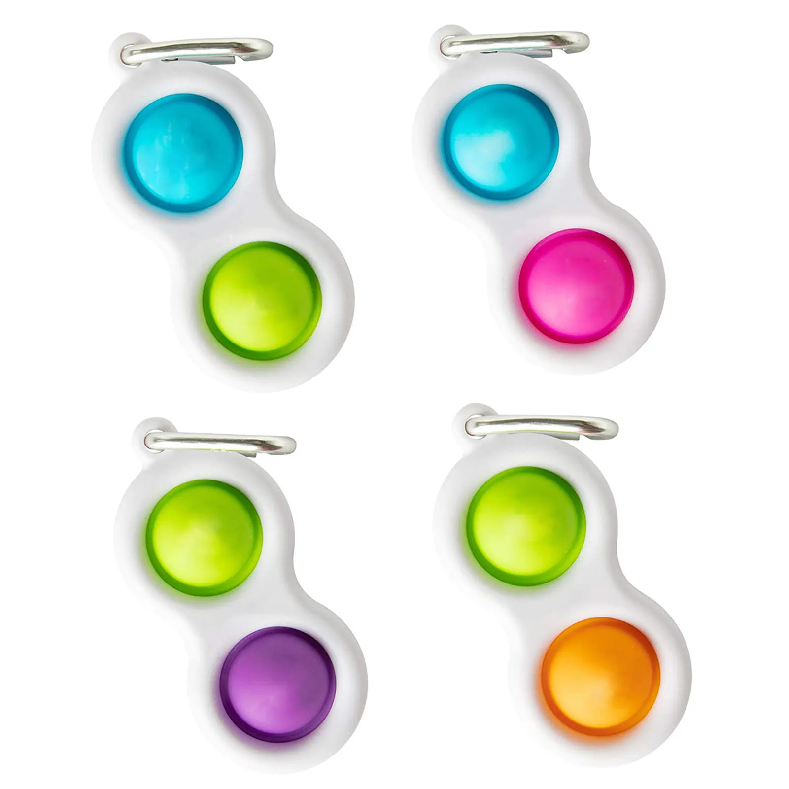 Llavero sencillo Fidget juguete ejercicio para dedos Montessori ocupado Junta juguetes empujar Pops Montessori Fidget Juguetes | Juguetes Fidget | Fidget juguetes para bebé adulto