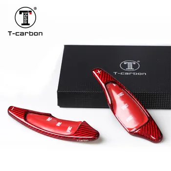 

Carbon 2pcs For Chevrolet Corvette C7 Car Steering Wheel Paddle Shifter in car steering wheels&hubs Extension Sticker Decoration