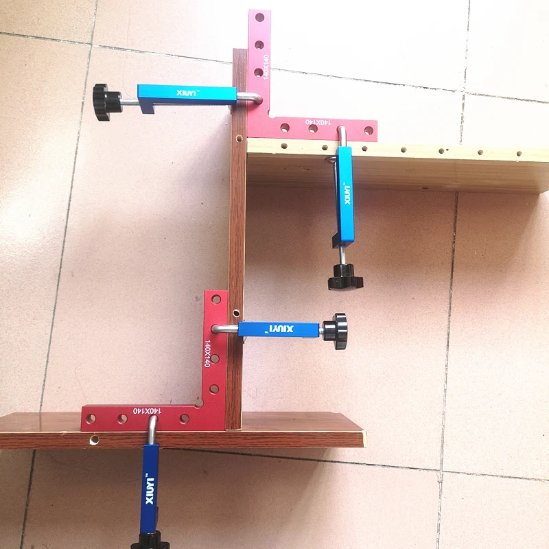 

Woodworking Clamp G Clip Adjustable fixed Clamps Positioning Panel Fixing Clip Right Angle 90 Degree L-shaped Auxiliary Fixture