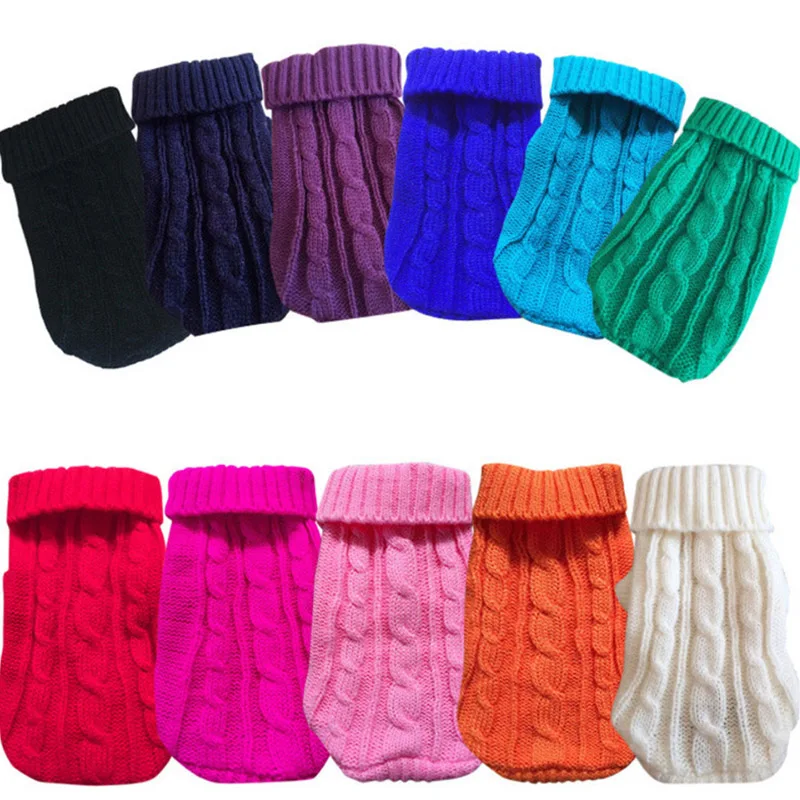 Winter Sweater Puppy Chihuahua Yorkshire Knitted Dog for Small Medium Pure-Dog Ropa-Perro