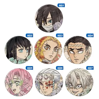 

1 Pcs Anime Perimeter Tinplate Badge Ghost Blade Kimetsu No Yaiba Kamado Tanjirou Pin Button Brooch Badge Demon Slayer