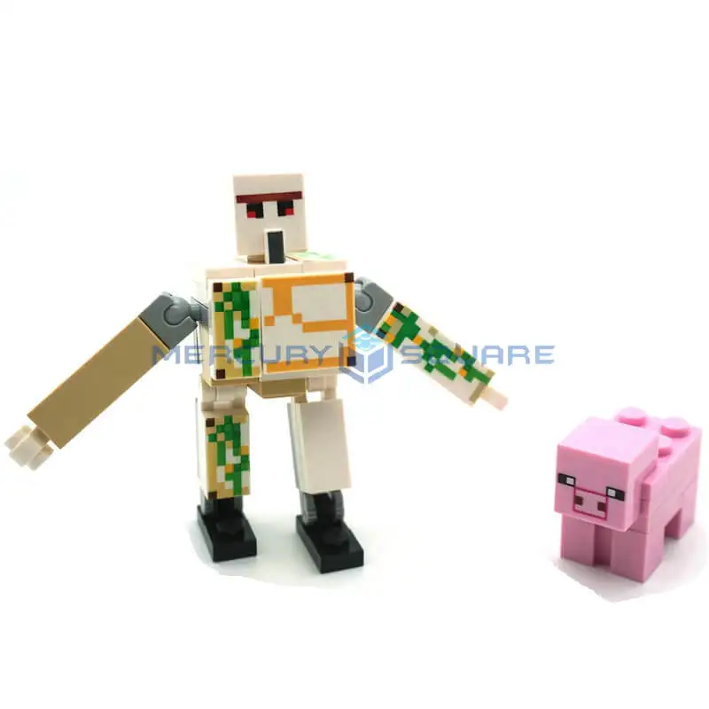 Golden Alex Diamond Steve Witch Wither Zombie Building Block Action Figures Bicks Toys Sets Golden Alex Diamond Steve Witch Wither Zombie Building Block Action Figures Bicks Toys Sets