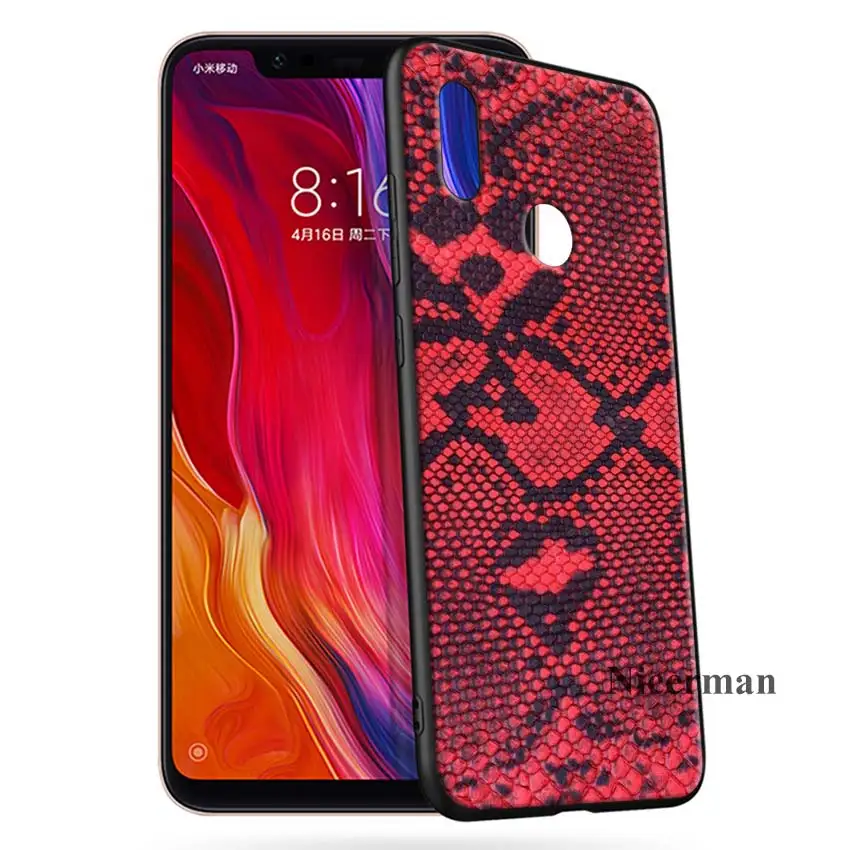 Силиконовый чехол с бантом чехол для Redmi 7 7A 6 6A 5 4X K20 Plus Pro S2 Y3 GO Примечание фотоаппаратов моментальной печати 8 7 7S 6 5 4X4 5+ кожаный чехол «змеиная кожа»
