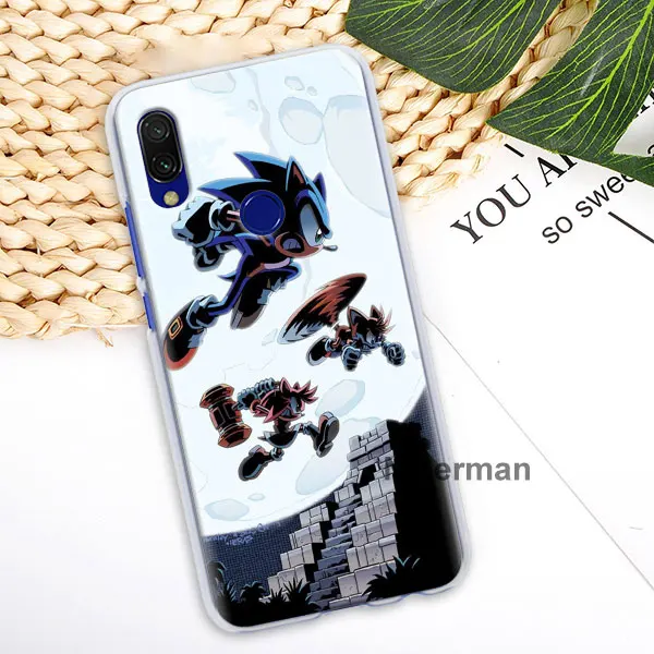 H02 Чехлы для телефонов серии Sonic the Hedgehog для Redmi Note 6 7 8 Pro Redmi K20 Pro 5 6 7 6A 7A 8A Y3 S2 GO 8T Твердый Чехол - Цвет: H02