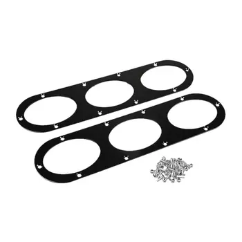 

Car Modification Universal Bumper Guide Aluminum Alloy Rear Bumper Air Diversion Diffuser Panel 3-Hole