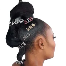 Персонализированные женские заколки для волос на заказ Delta Sigma Theta буквы заколки для волос индивидуальные DST заколки для волос британские популярные заколки для волос