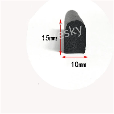 Rodada D Isolamento Bar Strip 3mm - 38mm Grosso Preto