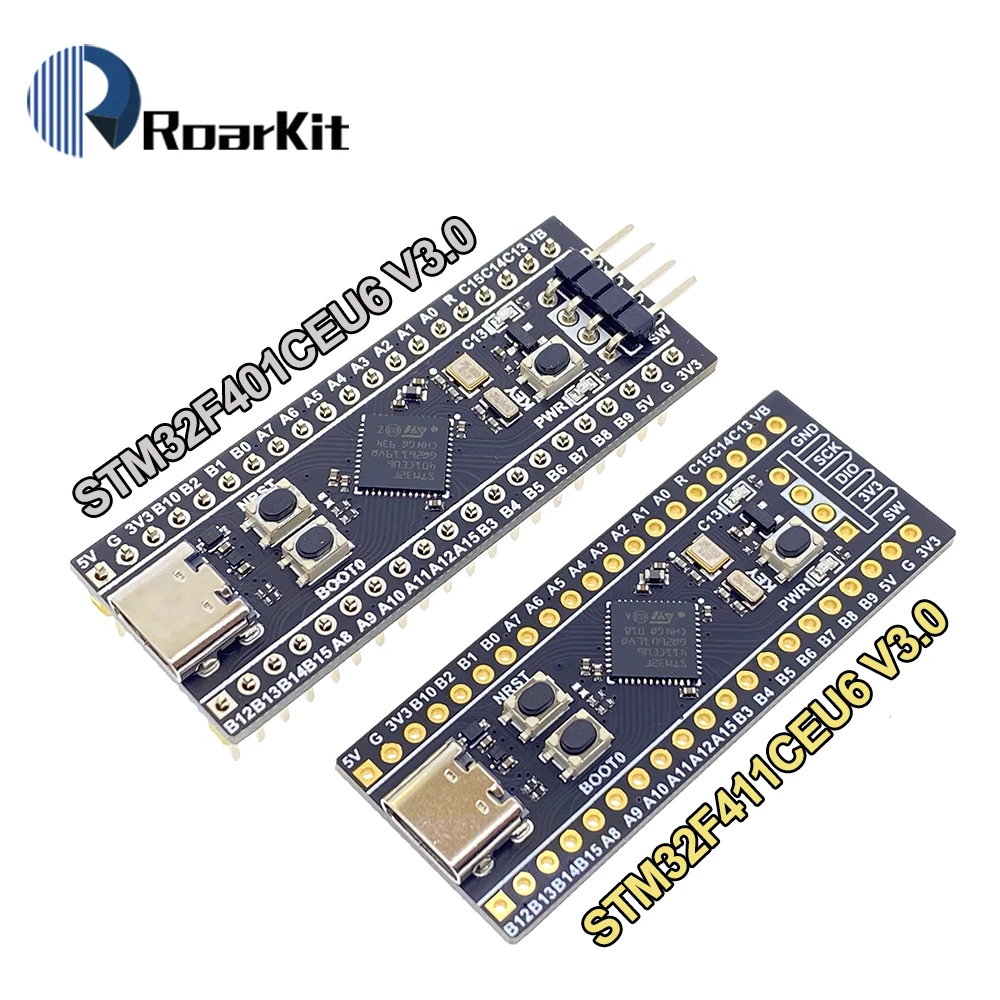 Макетная плата STM32F401 STM32F411 V3.0 STM32F401CEU6 STM32F411CEU6 STM32F4 обучающая 84 МГц 96 КБ ОЗУ 512кб