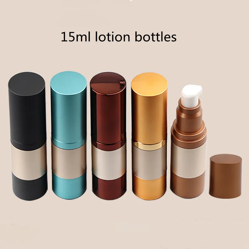 

High-grade15ml Cosmetic Container Vacuum Lotion Bottle Tattoo Color Bottle Essence Foundation Liquid Bottle Cosmetics Packaging