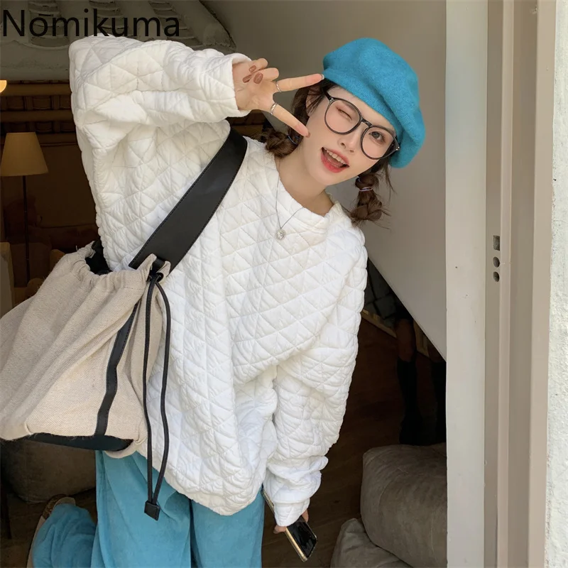 Винтажная уличная одежда Nomikuma женские толстовки в стиле хип-хоп японские милые