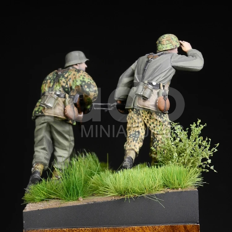 1/35 Польша 1944, Смола Модель солдат GK, под огнем, в разобранном и неокрашенном комплекте