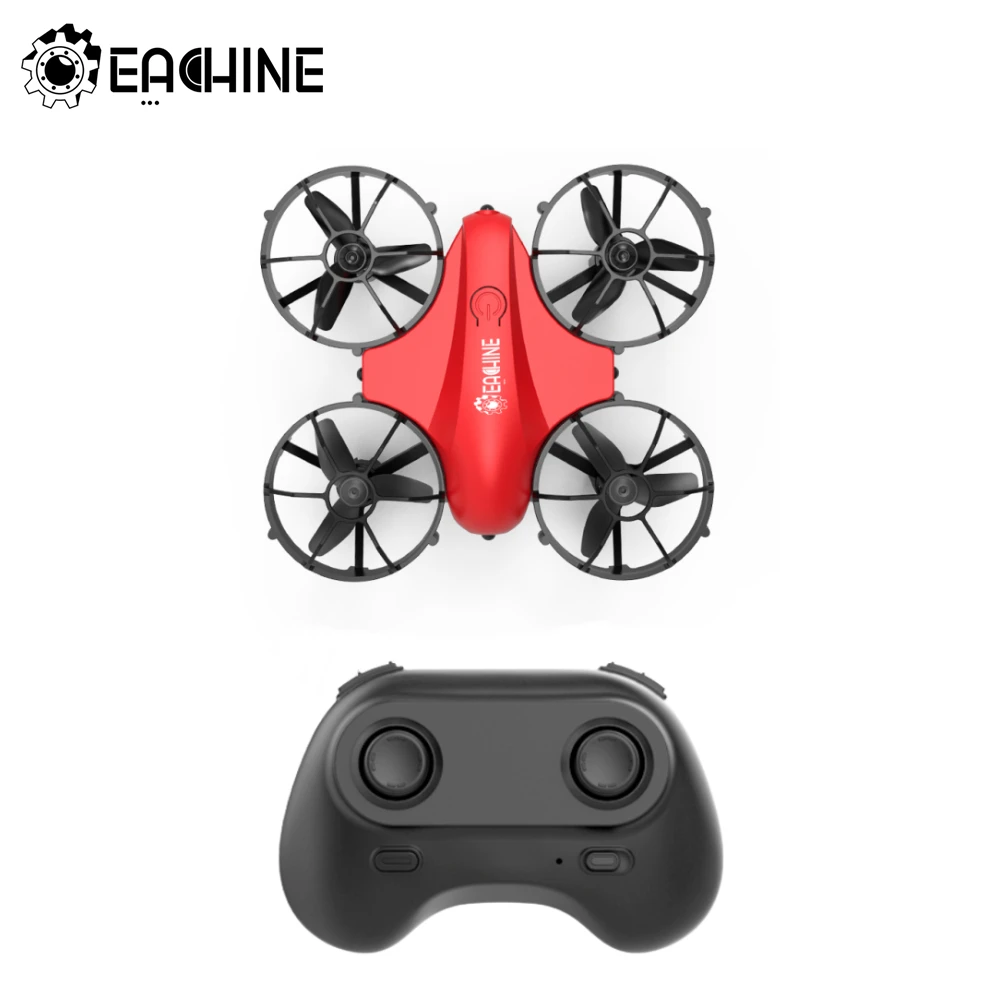 Мини-Дрон Eachine E008 2 4 ГГц канала 6 осей Безголовый режим защита от препятствий