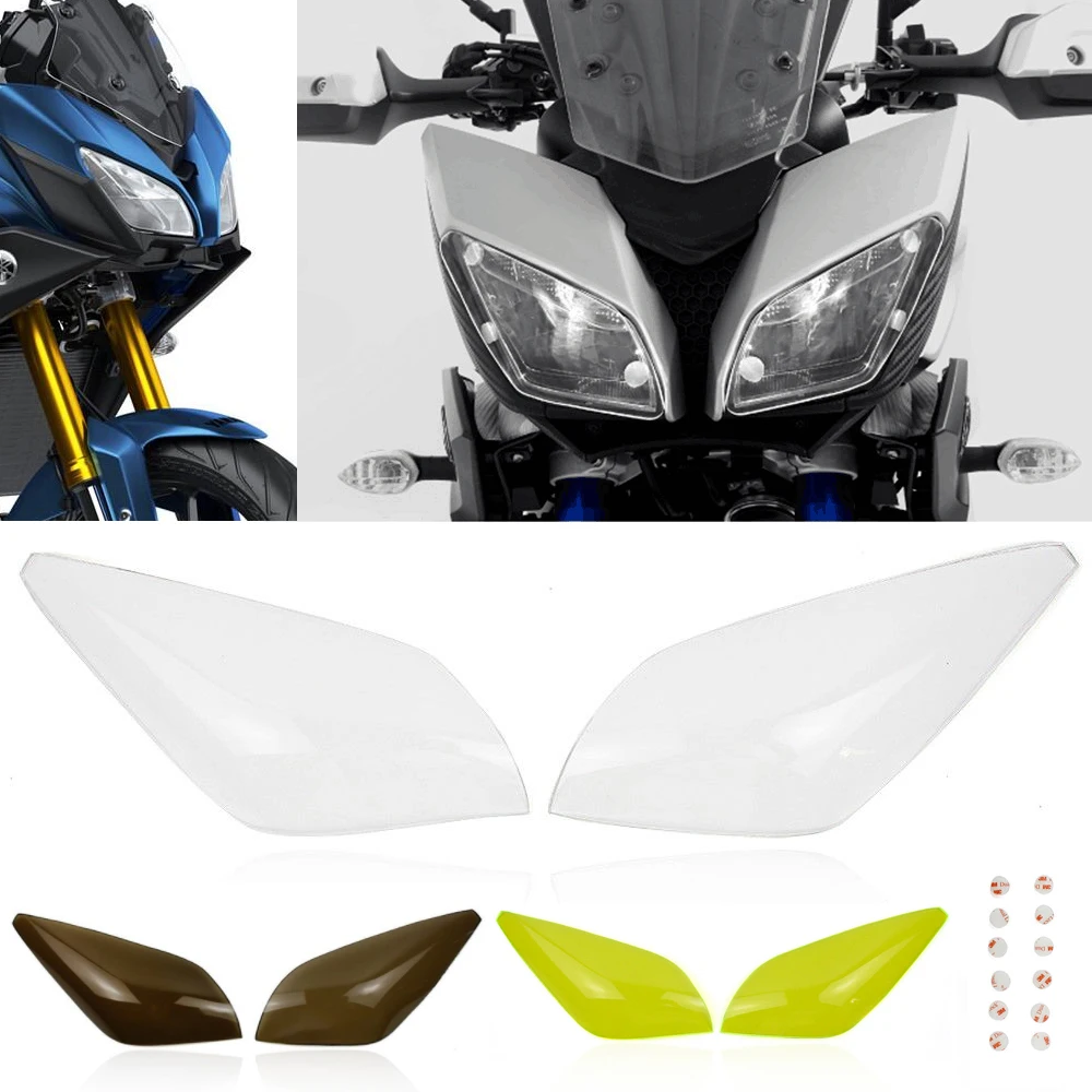 Защита для передней фары Yamaha MT09 Tracer 900 2015 2016 2017 2018 защитная крышка объектива FJ 09 FJ09