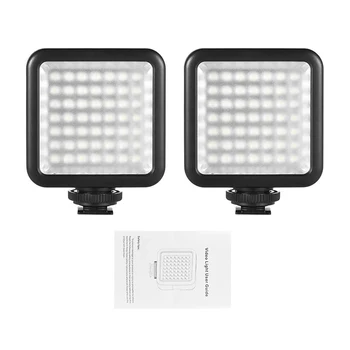 

W49 Mini Interlock Camera Led Panel Light Dimmable Camcorder Video Lighting with Shoe Mount Adapter for Canon Nikon Sony A7 Dslr