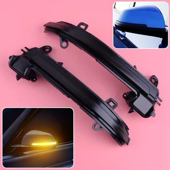 

beler 2pcs Smoked Side Mirror Dynamic Sequential Turn Signal Light Blinker Fit for BMW 1 2 3 4 Series X1 2014-up