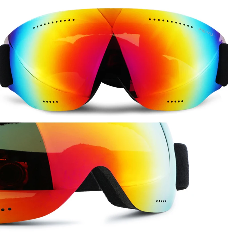 1 шт. мужские и женские лыжные очки UV400 противотуманные лыжные очки зимние ветрозащитные очки для сноуборда лыжные очки для сноуборда