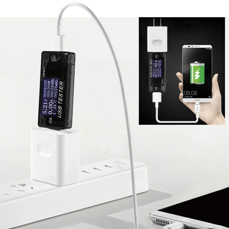 8 в 1 QC2.0 3,0 4-30 в USB тестер емкости тестер напряжения измеритель тока монитор вольтметр Амперметр зарядка мобильного телефона защита