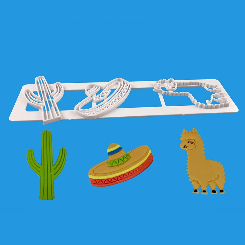 

Desert Camel Cactus Cookie Mold Plunger Biscuit Cutter DIY Baking Mould Fondant Sugarcraft Cookie Cutters Cake Decorating Tools