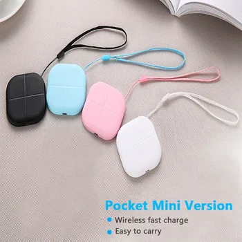 

QI Wireless Charger Fast Charging Mini Square Portable Power Bank For Samsung S10 Plus S10e IPhone X XS XR 8 charger adapter