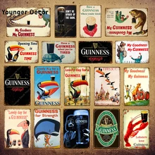 My goodth My Guinness металлическая живопись винтажные наклейки Бар Паб декоративная табличка домашний декор реклама пива оловянный знак YI-056