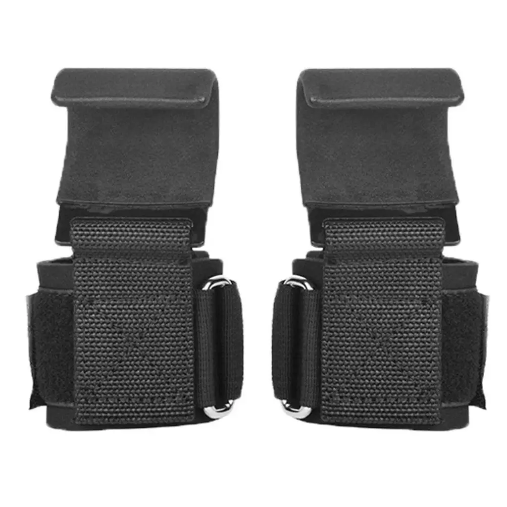 Weight Lifting Hook Straps Padded Wrist Grips for Powerlifting Weightlifting Bodybuilding Strength Training Gym Fitness Workout