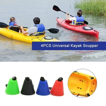 

4x Universal Silicone Kayak Scupper Plug Kit-Kayak Canoe Drain Holes Stopper Bung Replacement Part for All Major Brands